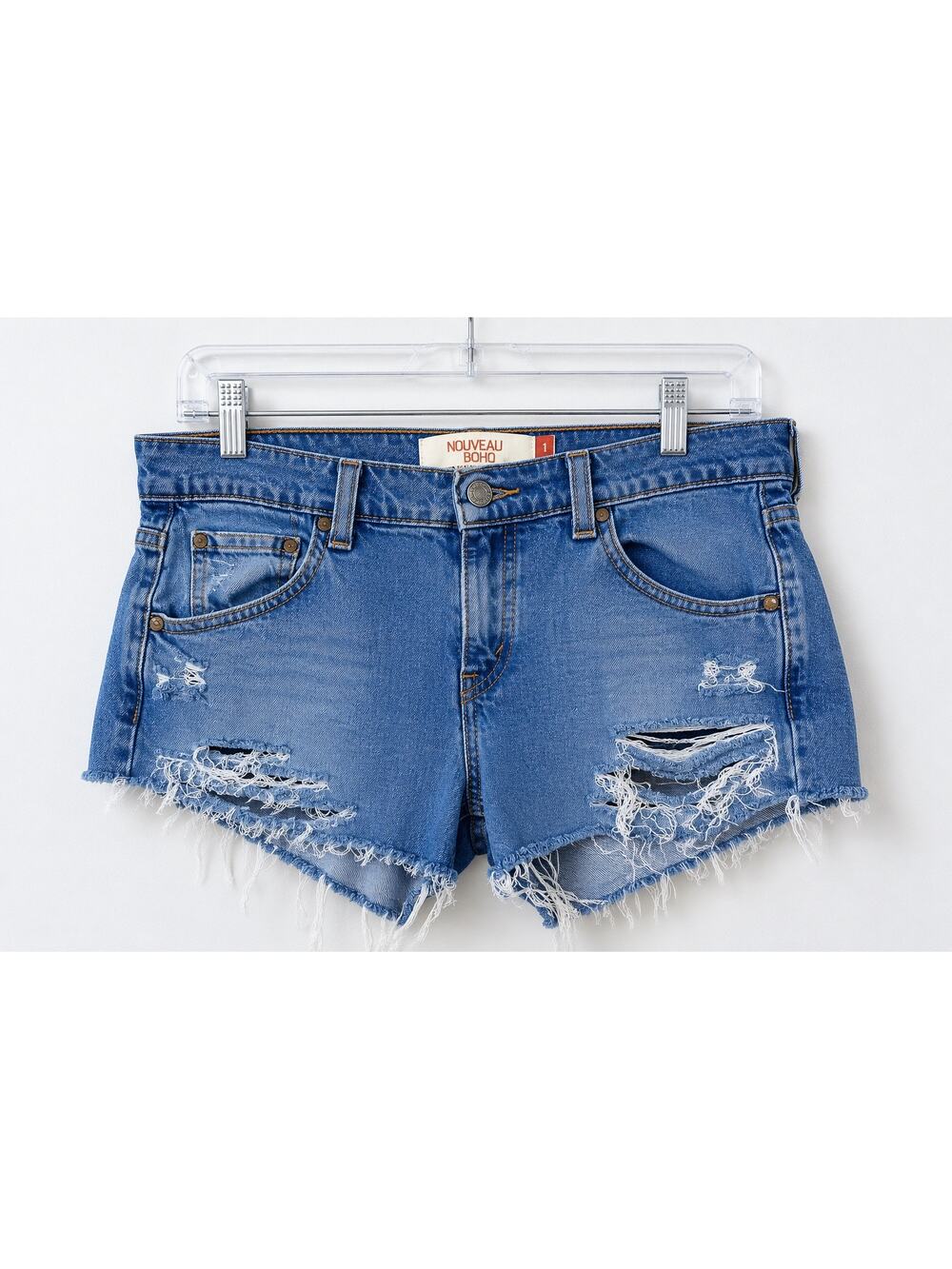 Levi’s Distressed Cutoff Denim Shorts Women’s Size 10S Y2K Festival Boho